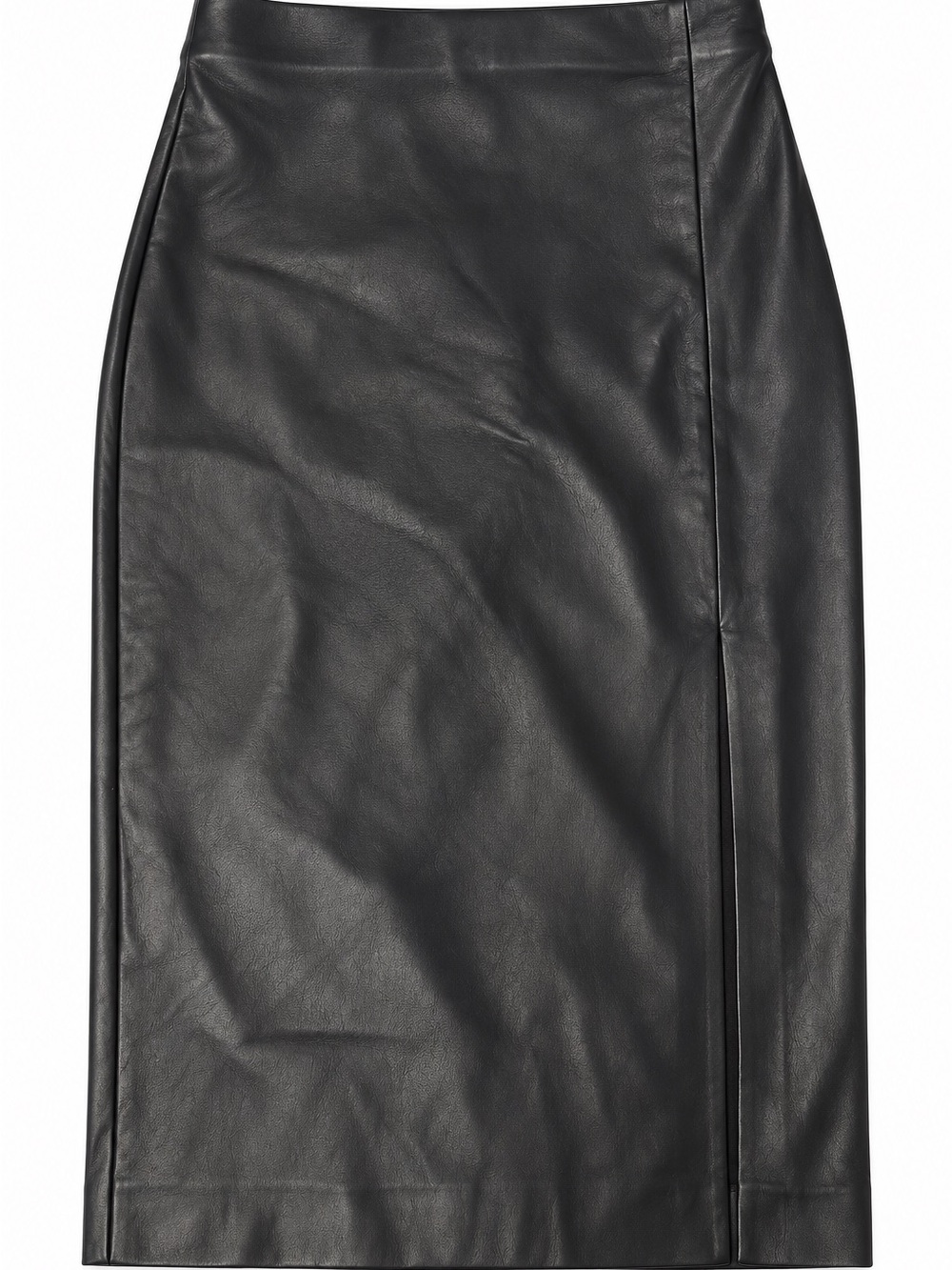 Express Black Faux Leather Pencil Skirt